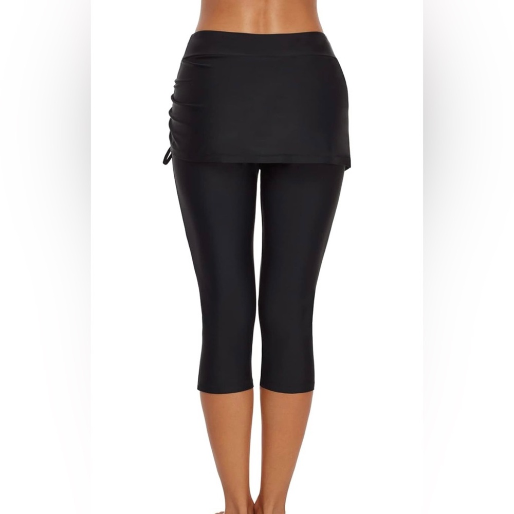 Swimming Water Pants Skirted Swim Shorts Cropped Pants UV Boardshorts for Women